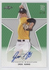 2020 Leaf Perfect Game National Showcase Green 3/10 Jack Hunke #BA-JH3 Auto nd3