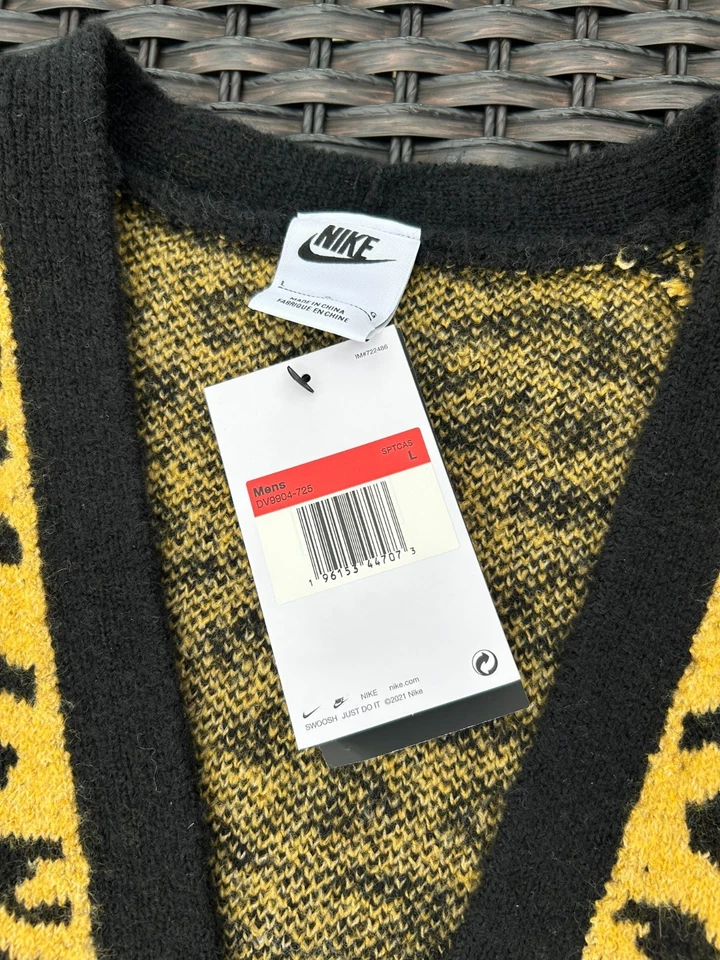 Мужская новый Nike животных печати Swoosh кардиган большой новый с Ярлыками DV9904-725 HOT!!!!!!!!!! - Изображение 4 из 4