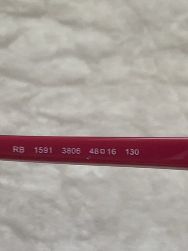 Ray-Ban RB1591 3806 Kids Eyeglasses Pink Fuchsia 48-16-130 Frames Only - Picture 10 of 10