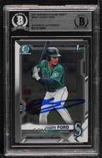 BAS 2021 Bowman Draft Chrome Harry Ford #BDC-1 BGS Authentic Auto 03hd