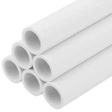 6Pcs 1/2 Inch PVC Pipe 17" Long Sch40 Industrial Pipes for Home DIY, Greenhou...