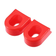 2pcs Silicone Bicycle Cycling Crank Protectors Boots Red