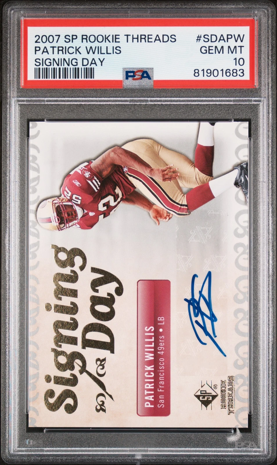 Patrick Willis SP Rookie Threads Signing Day #SDAPW Base