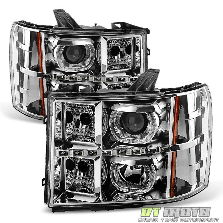 Faros proyectores LED SMD 2007-2013 para GMC Sierra 1500 2500 3500 Foto 2 de 4