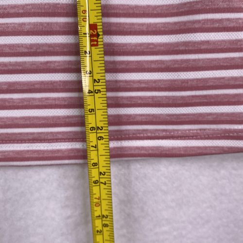 Puma Women’s Size XXL Red White Striped Short Sleeve Performance Polo T Shirt - Picture 10 of 10