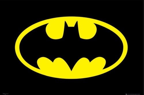 Batman Yellow & Black Logo Poster 24x36 -DC Comics Wall Art Print Home Decor New - Picture 2 of 6