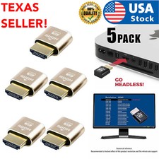 5 PCS HDMI dummy plug Display Emulator Headless Ghost 1920x1080 4K Mining Server