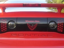 98-02 Pontiac Trans Am Reverse Light Honeycomb Vinyl Decals Stickers