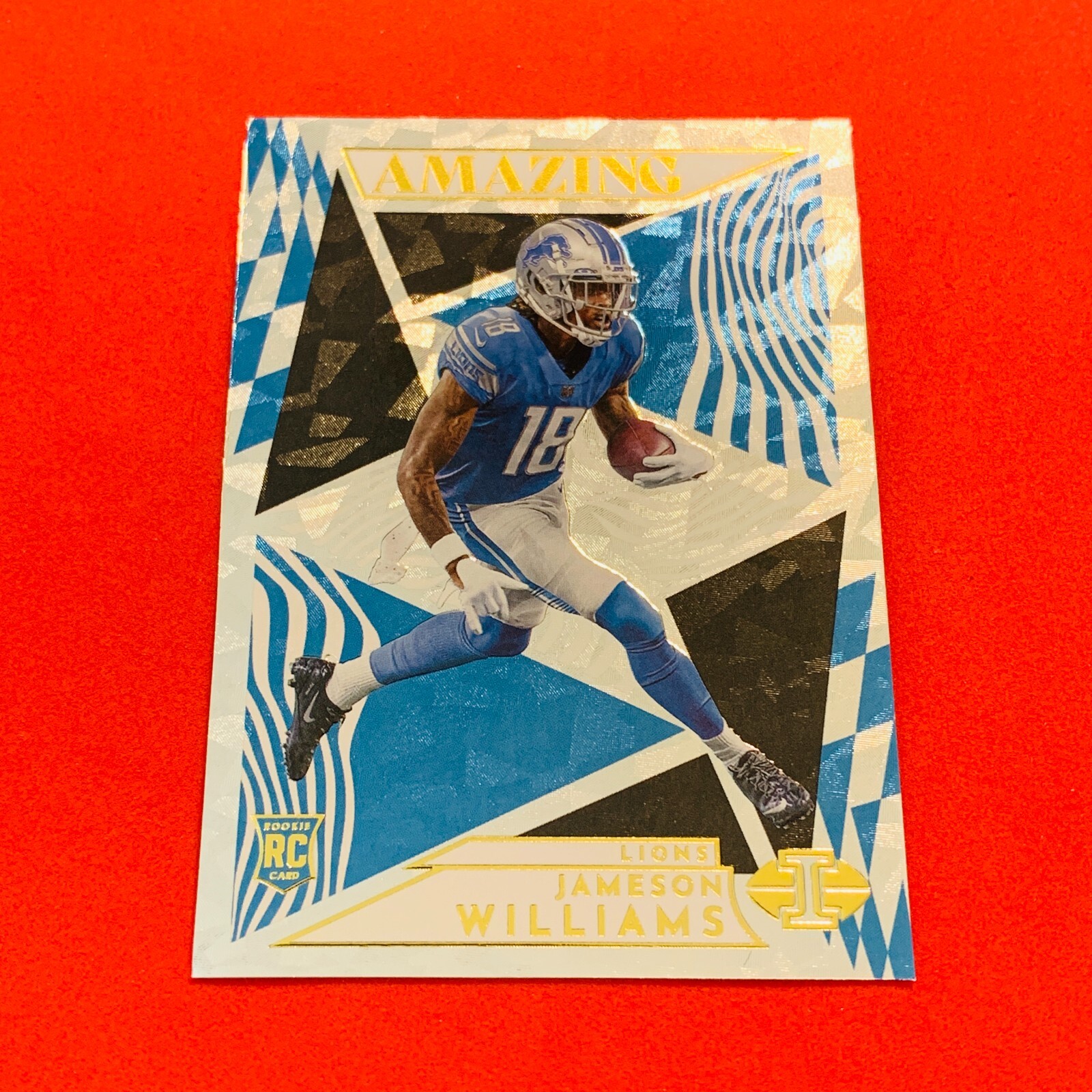 Jameson Williams .. ROOKIE AMAZING .. Detroit Lions .. 2022 Illusions RC INSERT