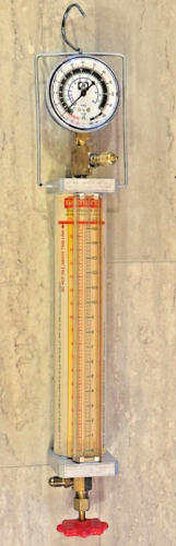 Refrigerant Charging Cylinder Rl2/16oz or R 22/15oz. Gauge, 16oz. Gemline TB018