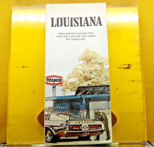 TEXACO Gas Station *** 1972 HIGHWAY ROAD MAP *** Louisiana