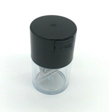 2x Pack Airtight Herb Jars 2 3/4" Red  Black