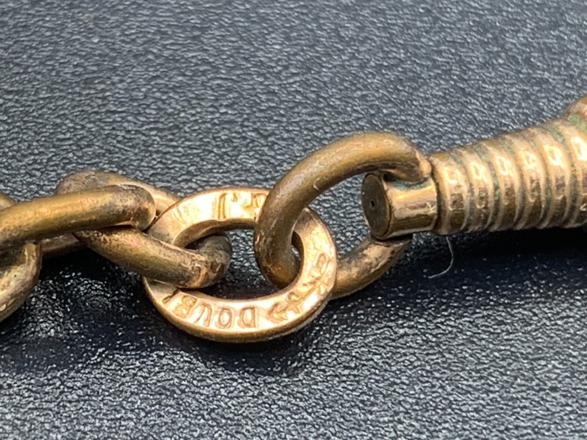 Antique KJ Kolmar Jourdan ‎ Pocket Watch Chain Double Fancy  display picture 1
