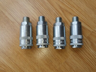 4 x PCL AC21 Pneumatische Schnellkupplung Stahl 1/4 Zoll Gewinde