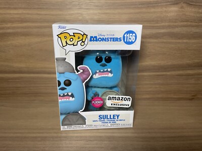 Funko POP! Amazon Exclusive Sulley Flocked #1156 Disney Pixar Monsters Inc 