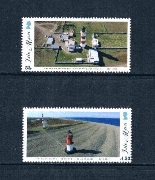 $20.15 Scott Value - 2018 ISLE OF MAN GB UK Lighthouses Channel CV MNH NH UMM - Image 4 of 4