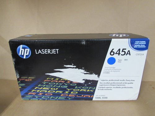 New Sealed Genuine HP LaserJet C9731A Cyan 645A Toner Print Cartridge ...