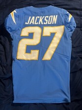 Los Angeles Chargers JC Jackson #27 Game Used Worn Jersey 10/17/22 PSA COA