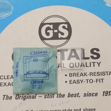 Vintage NOS GS Watch Crystal CMS646 New Old Stock - 22.9 x 22.9mm NEW MS 