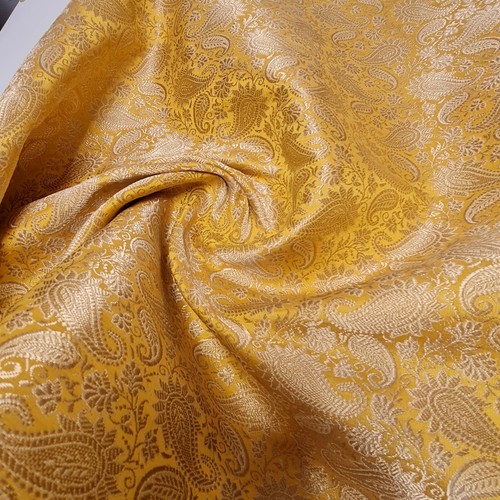Ornamental Paisley Brocade Material Jacquard Costume Dress Craft Fabric 44" - Picture 31 of 34