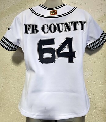 FB County LADIES WOMENS Baseball signature classic Jersey White