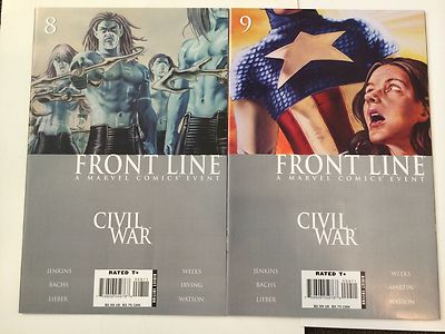Civil War Front Line 1 - 11 Complete Set Near Mint Minus