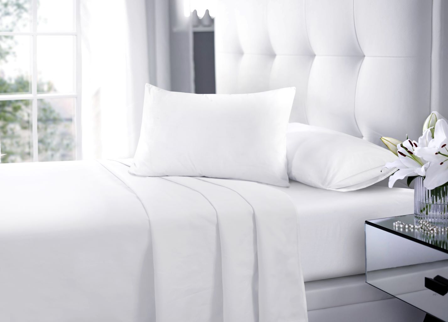 Easy Care Plain Poly Cotton Flat Sheet Single Double King Super King eBay