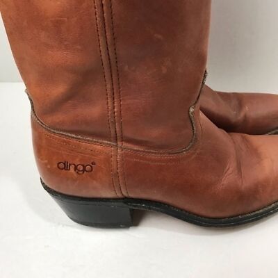 Vintage Dingo Western Riding Boots size 10 D mens Vintage Dingo Acme Cowboy Boots 10.5 D USA Made 70s 80s  main image 4