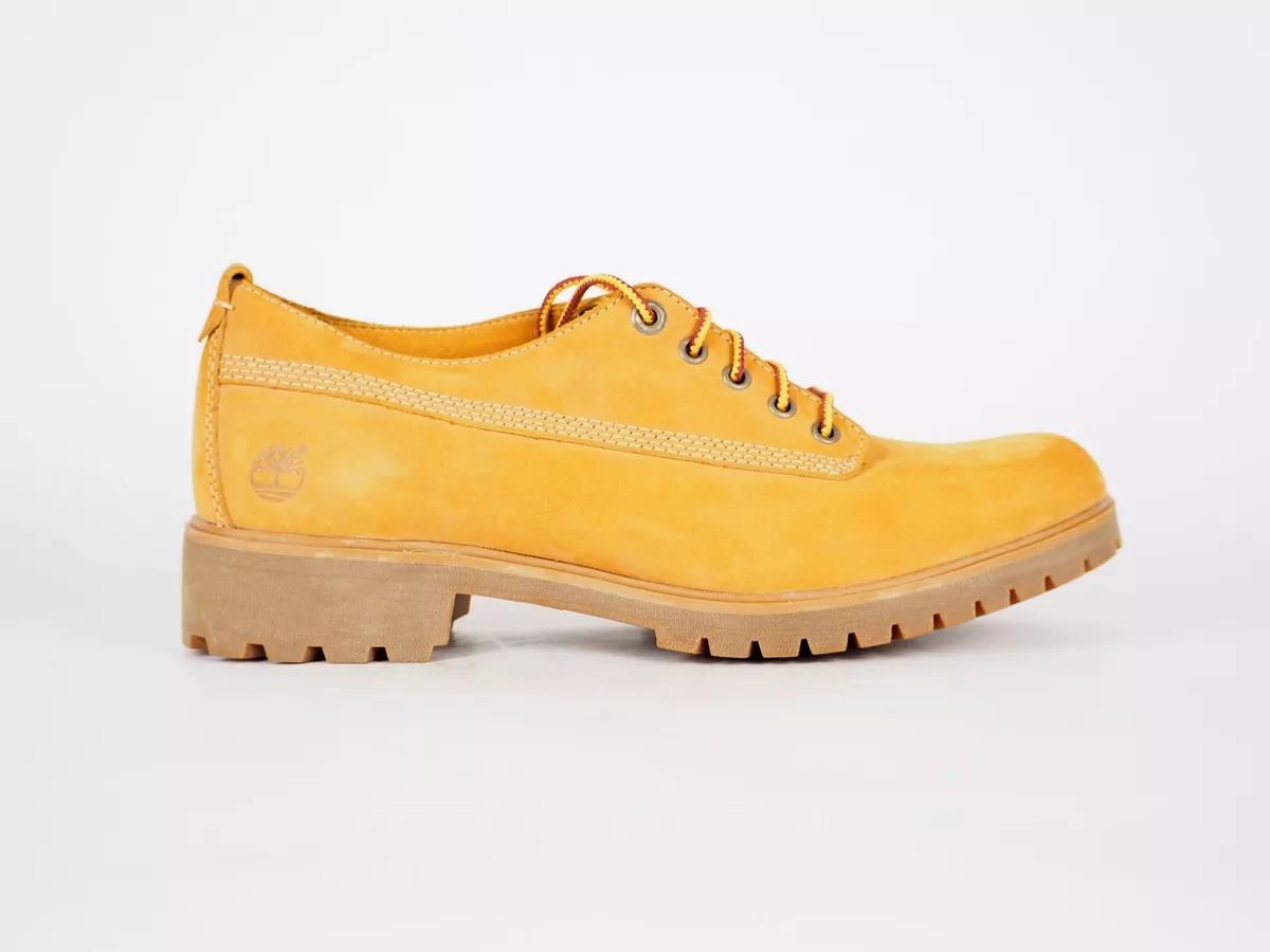 Womens Timberland Lyonsdale 8520B Wheat Leather Lace Up Casual Oxford Shoes UK 8