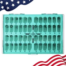 48 Pcs Dental Kid Crowns Preformed Metal Crown Stainless Steel Temporary Crowns