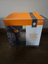 Gemmy Inflatable Pumpkin Scarecrow 8 Foot Halloween Lighted Airblown Ghoul 2016