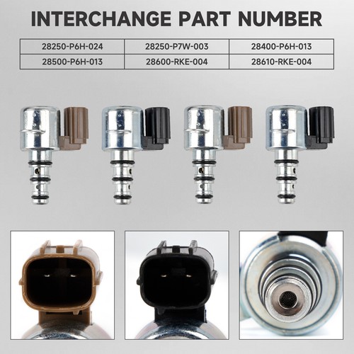 Transmission Solenoid Kit 8250-P6H-024 For Honda Accord Acura MDX E4 - Picture 8 of 20