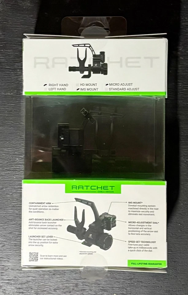 Ripcord Ratchet Cable Driven Micro IMS Rest Right Hand RC11635X01-R New - Image 2 of 3