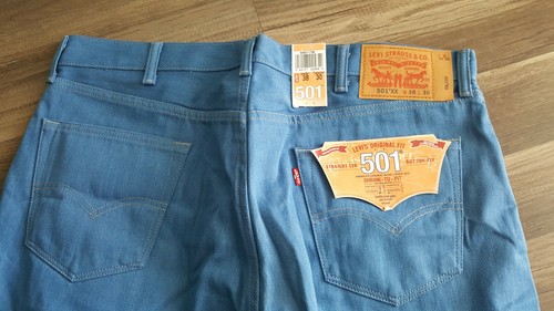 Levi's 501XX men's SZ 38X30 (actual SZ 38X29) 2008 light blue jeans NWT - Picture 7 of 12