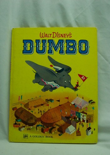 Vintage Walt Disney DUMBO A Big Golden Hardcover BOOK 1955 1972 Sixth Printing - 第 1/3 張圖片