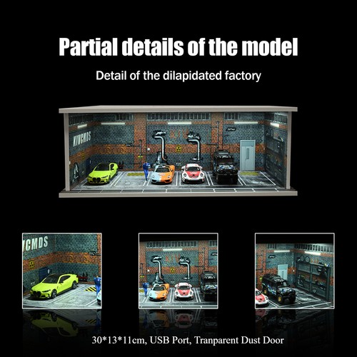1/64 Diorama Diecast Garage Model LED Parking Lot Scene Display Model AU Stock - Picture 134 of 191