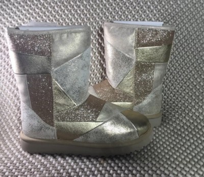 classic glitter patchwork boot