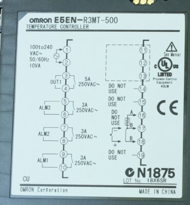 Régulateur De Température Omron E5EN-R3MT-500 - 100-240 VAC - Précision Industrielle