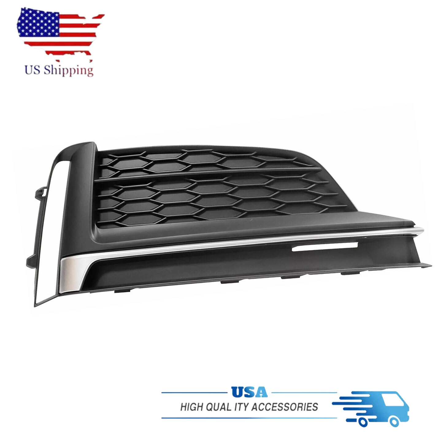 Front Bumper Cover Lower Left Side Grille Insert Trim Fits Audi 2018 2019 S5 A5