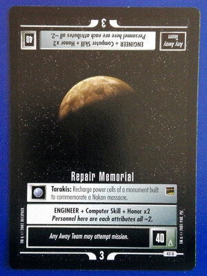 Star Trek CCG (Holodeck Adventures): Repair Memorial (Uncommon)