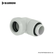 Barrow G1/4" 90 Degree Rotary Multi-Link Fitting for 12mm OD Rigid Tubing White
