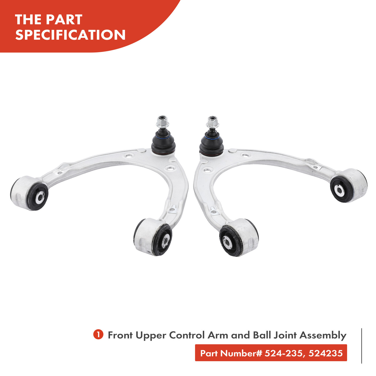 4pcs Front Upper & Lower Control Arm Ball Joints for Porsche Cayenne VW