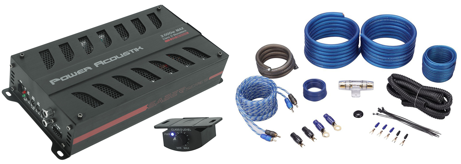 Power Acoustik SB13000D 3000w Mono Amplifier 1-Ohm Class DAmp Kit SB1-3000D 1729000₽