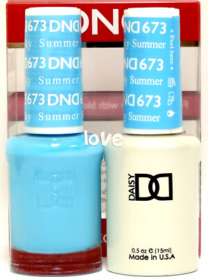 DND Daisy Gel Polish Soak Off 0.5fl.oz LED/UV Duo DND673- Summer Sky