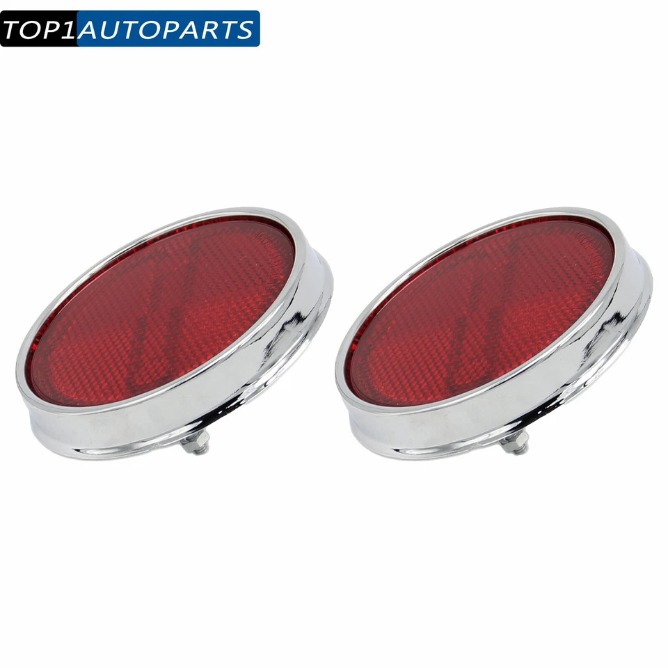 2 x Lentes reflectoras traseras rojas para Toyota Land Cruiser 1958-1973 FJ25 FJ40 FJ55 Foto 3 de 4