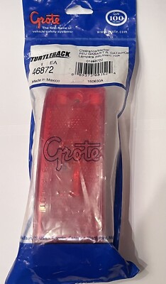 GROTE 46872 ~ Red Turtleback Clearance/Marker Light ~ Built-In Reflector