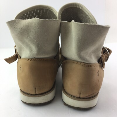 Emu Australia Lorne Beige & Tan Suede & Perforated Leather  display picture 1