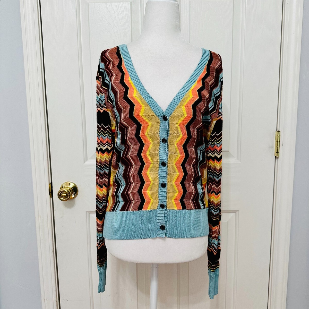 MISSONI ニットチュニック マルチカラー F オシャレ 重ね着 総柄 MISSONI ニットチュニック マルチカラー F オシャレ 重ね着 総柄