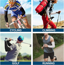 4 Pares De Mangas De Brazo Para Hombres Y Mujeres Proteccion Solar UV Brazos