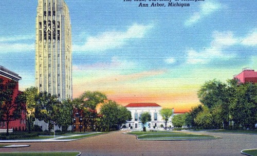 The Mall - Université du Michigan - Ann Arbor, Michigan - Linge de maison non posté - Photo 2/3